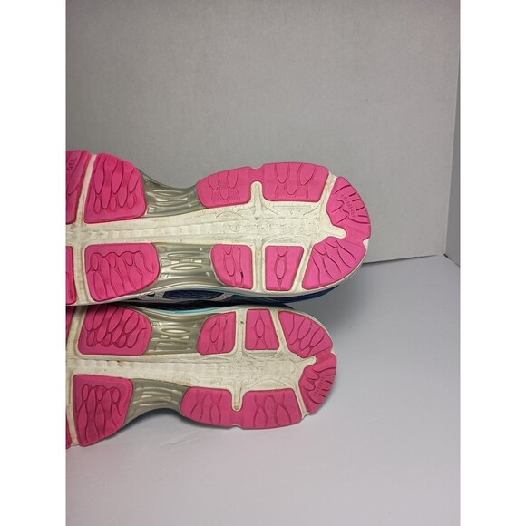 ASICS Gel Cumulus 18 Running Shoes Women's US 9.5 EUR 41.5 Blue Pink Color T6C8N - Picture 10 of 13